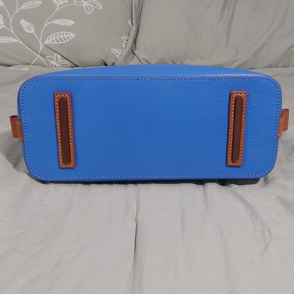 Dooney & Bourke Cobalt Blue NWOTS and Tan Shoulder Bag w/Wallet & Dusty - Picture 7 of 16